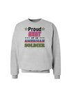 Proud Aunt of an American Soldier Sweatshirt-Sweatshirts-TooLoud-AshGray-Small-Davson Sales