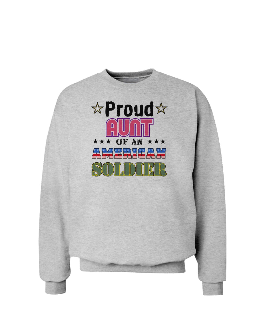 Proud Aunt of an American Soldier Sweatshirt-Sweatshirts-TooLoud-White-Small-Davson Sales