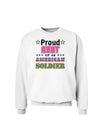 Proud Aunt of an American Soldier Sweatshirt-Sweatshirts-TooLoud-White-Small-Davson Sales