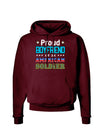 Proud Boyfriend of an American Soldier Dark Hoodie Sweatshirt-Hoodie-TooLoud-Maroon-Small-Davson Sales