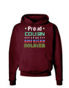 Proud Cousin of an American Soldier Dark Hoodie Sweatshirt-Hoodie-TooLoud-Maroon-Small-Davson Sales