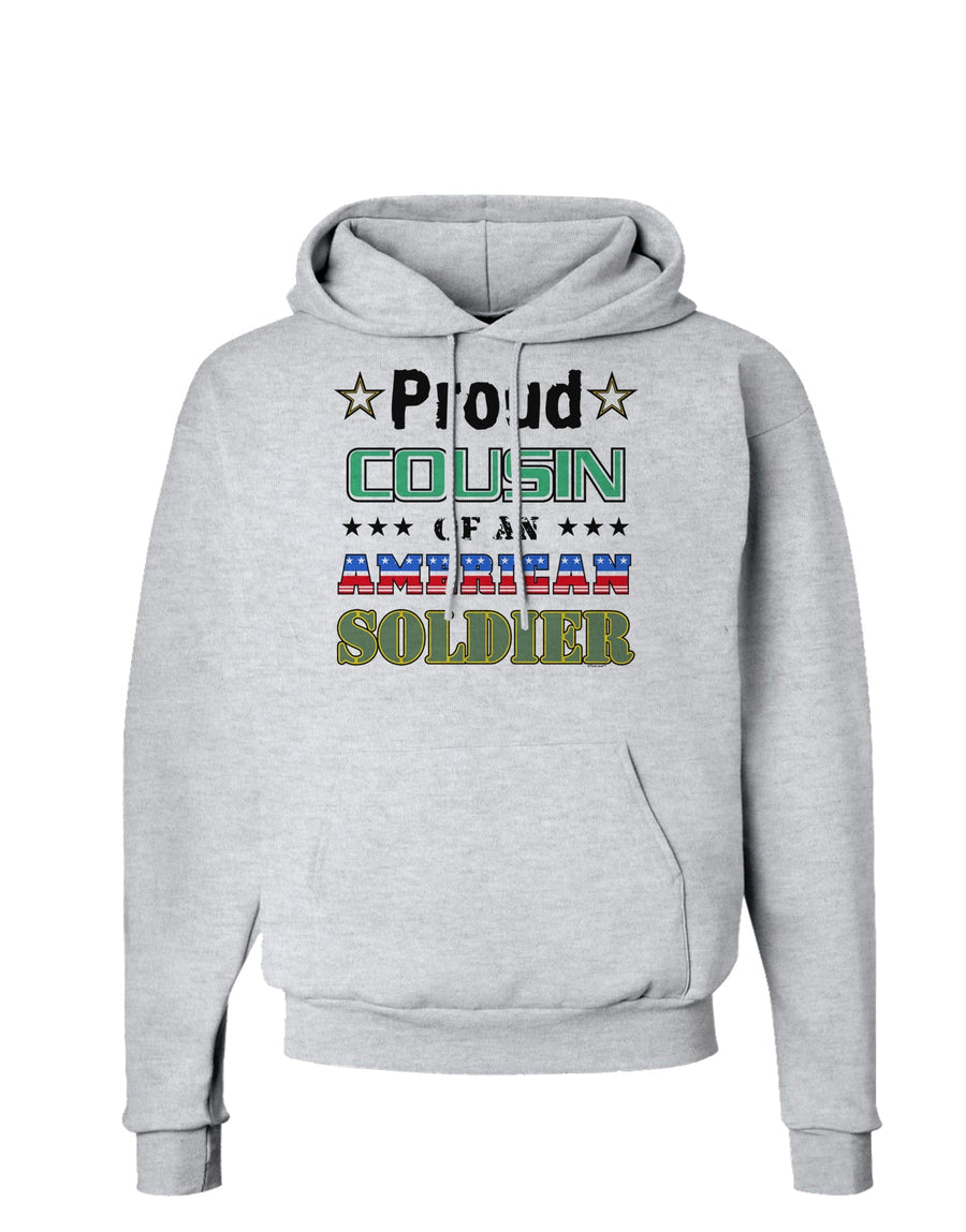 Proud Cousin of an American Soldier Hoodie Sweatshirt-Hoodie-TooLoud-White-Small-Davson Sales