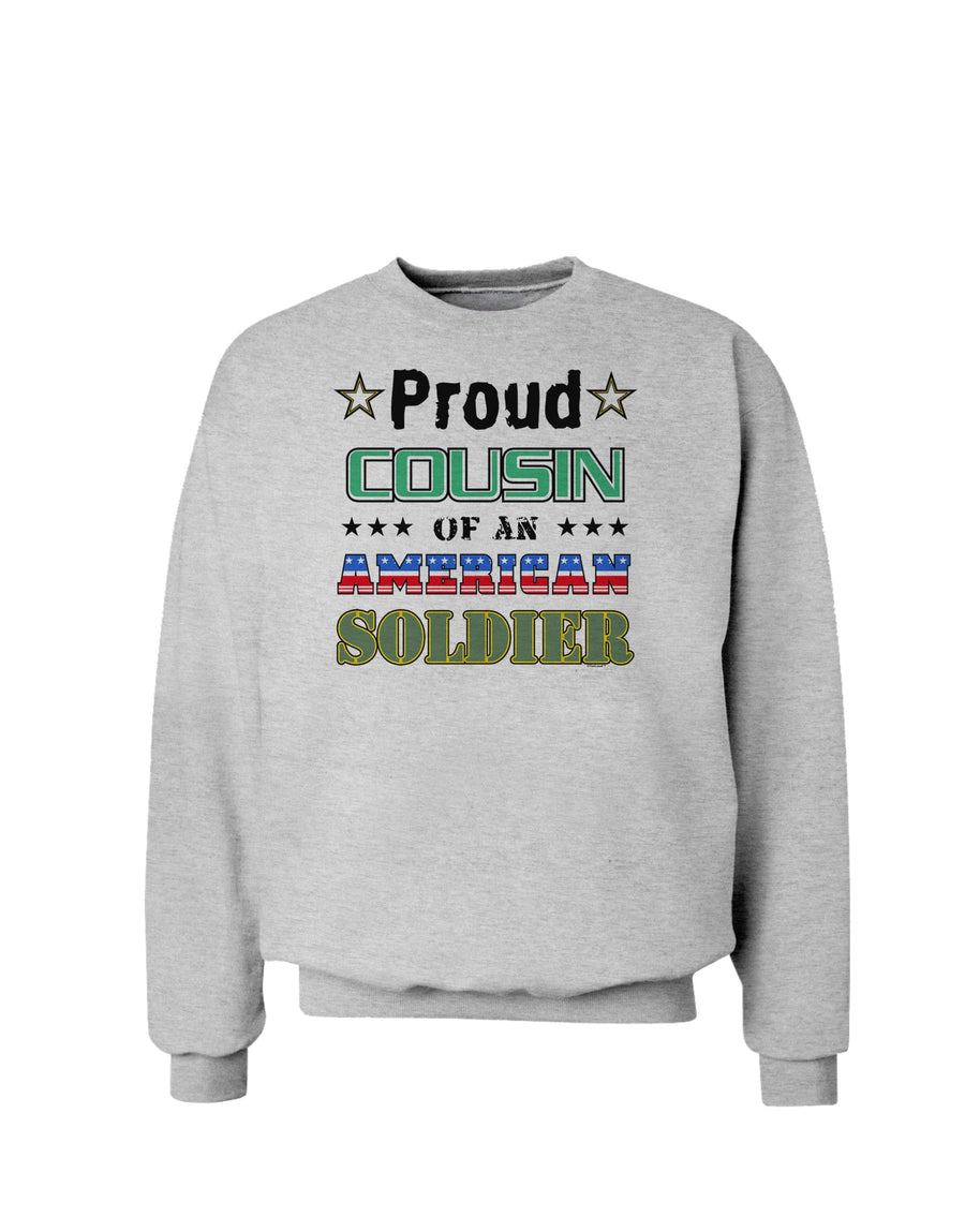 Proud Cousin of an American Soldier Sweatshirt-Sweatshirts-TooLoud-White-Small-Davson Sales