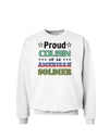 Proud Cousin of an American Soldier Sweatshirt-Sweatshirts-TooLoud-White-Small-Davson Sales