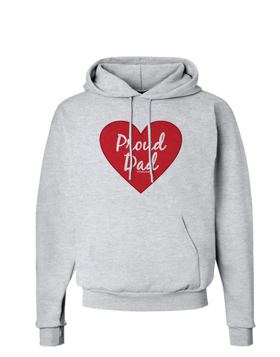 Proud Dad Heart Hoodie Sweatshirt by TooLoud-Hoodie-TooLoud-AshGray-Small-Davson Sales