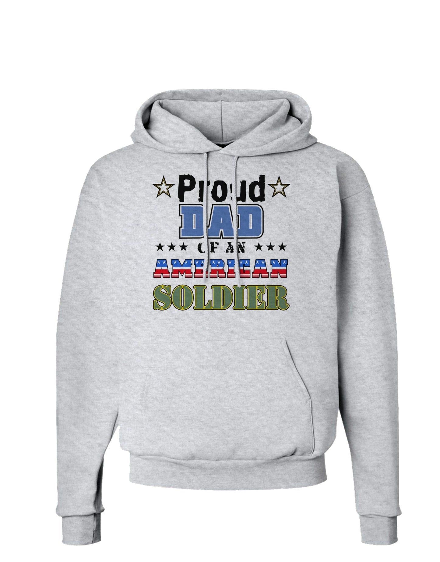 Proud Dad of an American Soldier Hoodie Sweatshirt-Hoodie-TooLoud-AshGray-Small-Davson Sales
