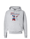 Proud Democrat Checkmark Hoodie Sweatshirt-Hoodie-TooLoud-AshGray-Small-Davson Sales