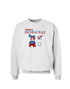 Proud Democrat Checkmark Sweatshirt-Sweatshirts-TooLoud-White-Small-Davson Sales