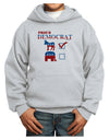 Proud Democrat Checkmark Youth Hoodie Pullover Sweatshirt-Youth Hoodie-TooLoud-Ash-XS-Davson Sales