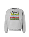 Proud Friend of an American Soldier Sweatshirt-Sweatshirts-TooLoud-AshGray-Small-Davson Sales