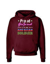 Proud Girlfriend of an American Soldier Dark Hoodie Sweatshirt-Hoodie-TooLoud-Maroon-Small-Davson Sales