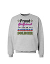 Proud Girlfriend of an American Soldier Sweatshirt-Sweatshirts-TooLoud-AshGray-Small-Davson Sales