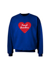 Proud Grandma Heart Adult Dark Sweatshirt-Sweatshirts-TooLoud-Deep-Royal-Blue-Small-Davson Sales