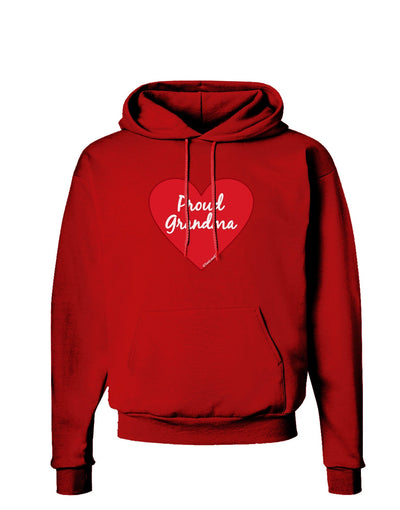 Proud Grandma Heart Dark Hoodie Sweatshirt-Hoodie-TooLoud-Red-Small-Davson Sales