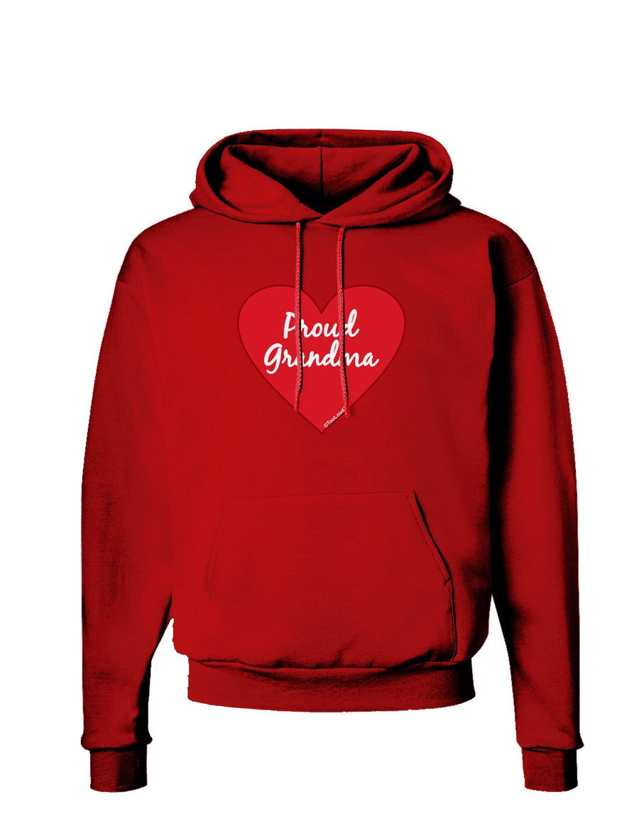 Proud Grandma Heart Dark Hoodie Sweatshirt-Hoodie-TooLoud-Black-Small-Davson Sales