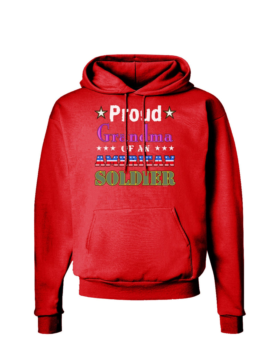 Proud Grandma of an American Soldier Dark Hoodie Sweatshirt-Hoodie-TooLoud-Black-Small-Davson Sales