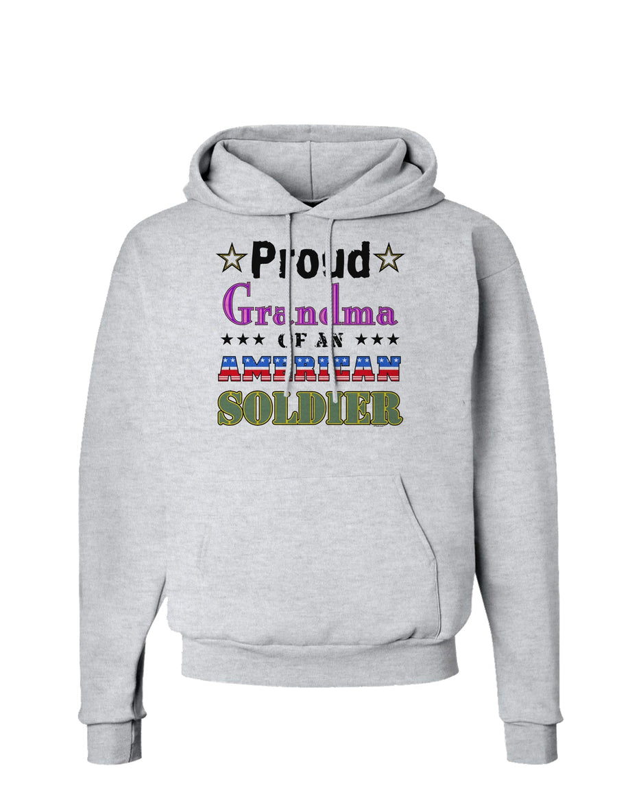 Proud Grandma of an American Soldier Hoodie Sweatshirt-Hoodie-TooLoud-White-Small-Davson Sales