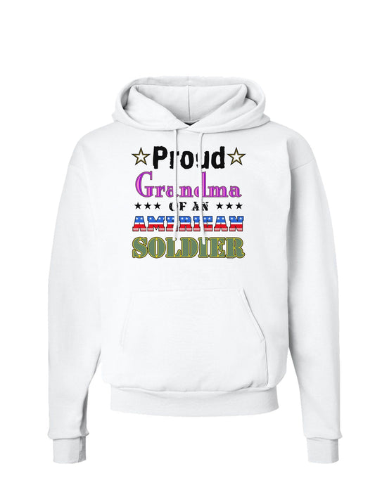 Proud Grandma of an American Soldier Hoodie Sweatshirt-Hoodie-TooLoud-White-Small-Davson Sales