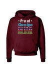 Proud Grandpa of an American Soldier Dark Hoodie Sweatshirt-Hoodie-TooLoud-Maroon-Small-Davson Sales