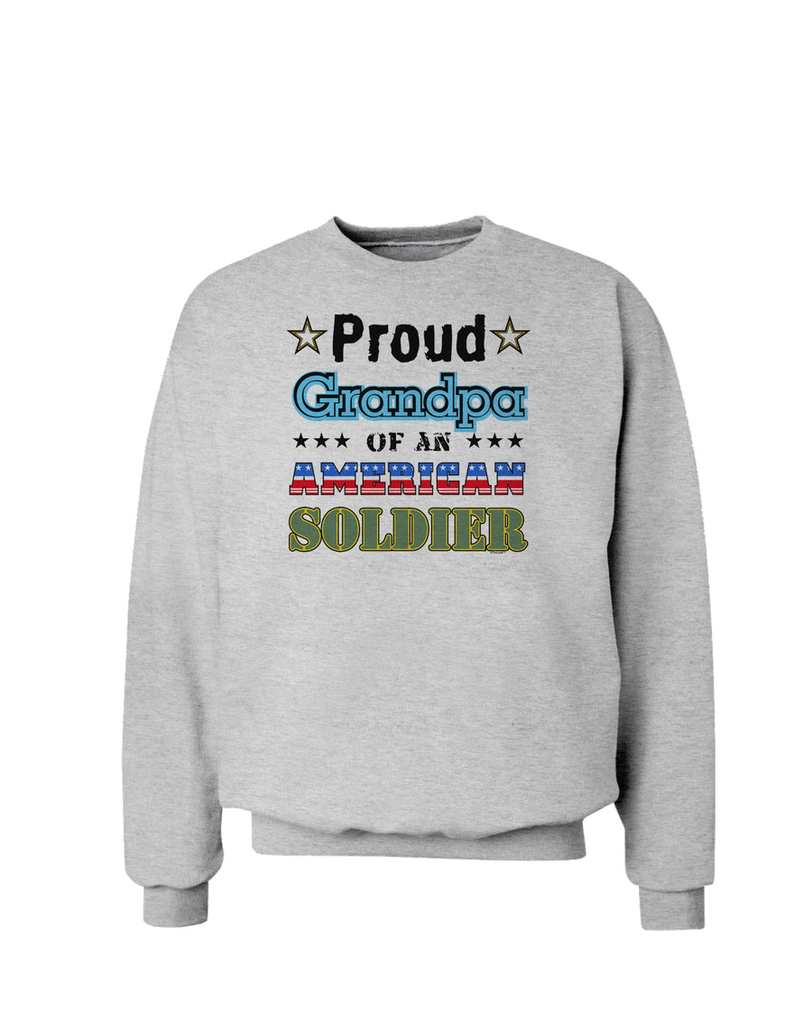 Proud Grandpa of an American Soldier Sweatshirt-Sweatshirts-TooLoud-White-Small-Davson Sales