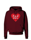 Proud Mom Heart Dark Hoodie Sweatshirt-Hoodie-TooLoud-Maroon-Small-Davson Sales