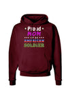 Proud Mom of an American Soldier Dark Hoodie Sweatshirt-Hoodie-TooLoud-Maroon-Small-Davson Sales