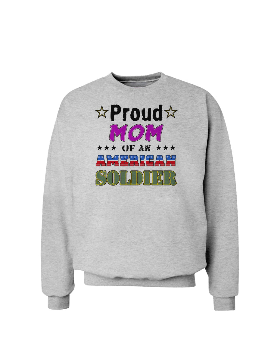 Proud Mom of an American Soldier Sweatshirt-Sweatshirts-TooLoud-White-Small-Davson Sales