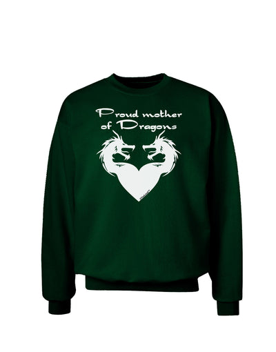 Proud Mother of Dragons Adult Dark Sweatshirt-Sweatshirts-TooLoud-Deep-Forest-Green-Small-Davson Sales