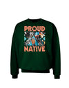 Proud Native American Adult Dark Sweatshirt-Sweatshirts-TooLoud-Deep-Forest-Green-Small-Davson Sales