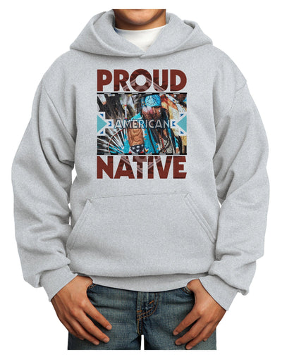 Proud Native American Youth Hoodie Pullover Sweatshirt-Youth Hoodie-TooLoud-Ash-XS-Davson Sales