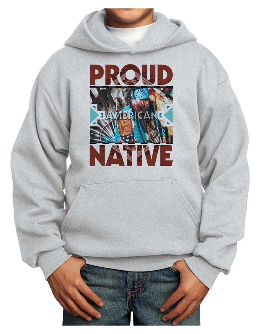 Proud Native American Youth Hoodie Pullover Sweatshirt-Youth Hoodie-TooLoud-White-XS-Davson Sales