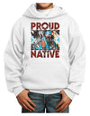 Proud Native American Youth Hoodie Pullover Sweatshirt-Youth Hoodie-TooLoud-White-XS-Davson Sales