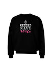 Proud Navy Wife Adult Dark Sweatshirt-Sweatshirts-TooLoud-Black-Small-Davson Sales