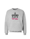 Proud Navy Wife Sweatshirt-Sweatshirts-TooLoud-AshGray-Small-Davson Sales