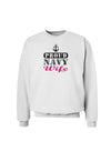 Proud Navy Wife Sweatshirt-Sweatshirts-TooLoud-White-Small-Davson Sales