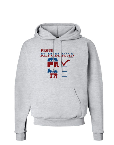 Proud Republican Checkmark Hoodie Sweatshirt-Hoodie-TooLoud-AshGray-Small-Davson Sales