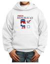 Proud Republican Checkmark Youth Hoodie Pullover Sweatshirt-Youth Hoodie-TooLoud-White-XS-Davson Sales