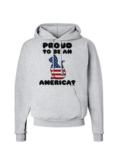 Proud to Be an Americat Hoodie Sweatshirt by TooLoud-Hoodie-TooLoud-AshGray-Small-Davson Sales