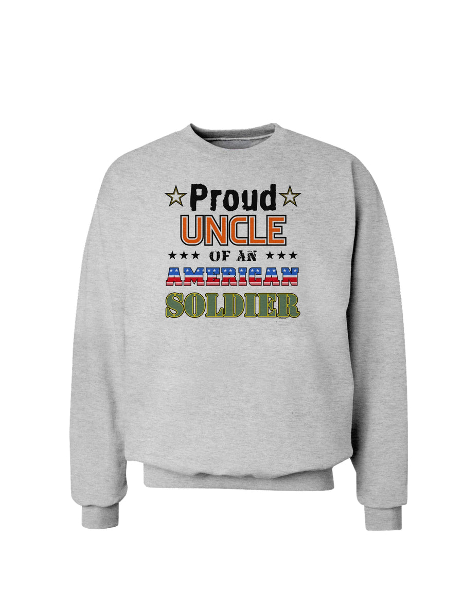 Proud Uncle of an American Soldier Sweatshirt-Sweatshirts-TooLoud-White-Small-Davson Sales