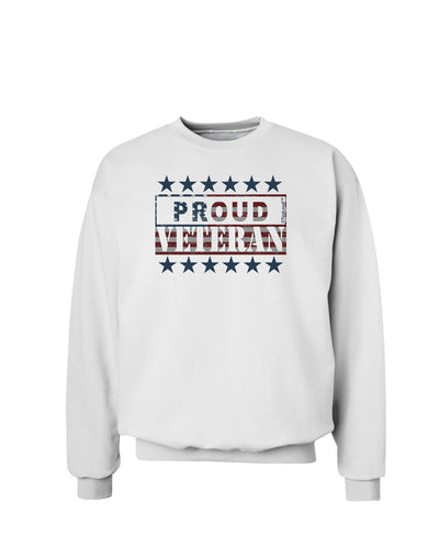 Proud Veteran Flag Sweatshirt-Sweatshirts-TooLoud-White-Small-Davson Sales