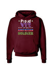 Proud Wife of an American Soldier Dark Hoodie Sweatshirt-Hoodie-TooLoud-Maroon-Small-Davson Sales