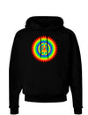 Psychedelic Peace Dark Hoodie Sweatshirt-Hoodie-TooLoud-Black-Small-Davson Sales