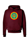 Psychedelic Peace Dark Hoodie Sweatshirt-Hoodie-TooLoud-Maroon-Small-Davson Sales