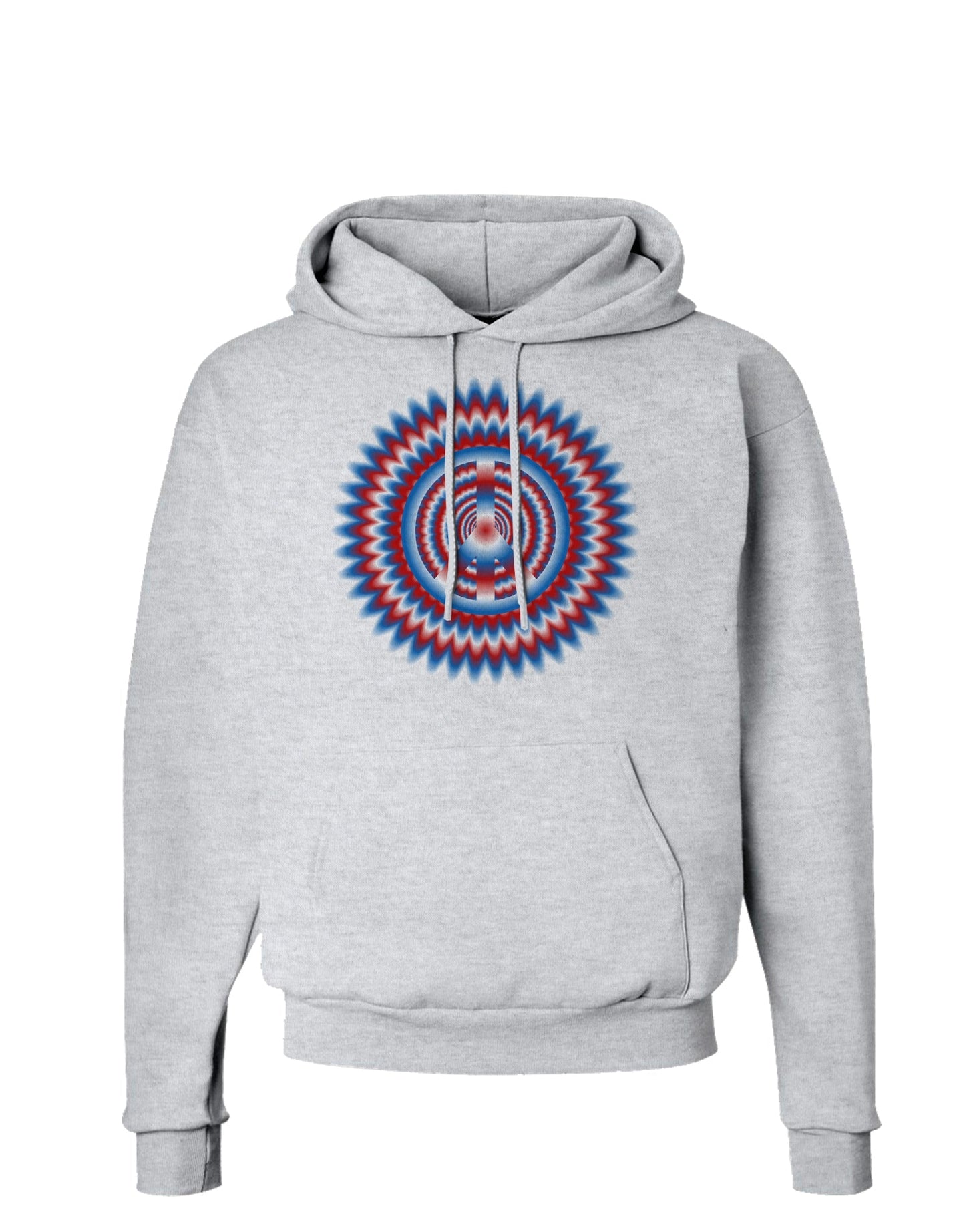 Psychedelic Peace Patriotic Hoodie Sweatshirt-Hoodie-TooLoud-AshGray-Small-Davson Sales