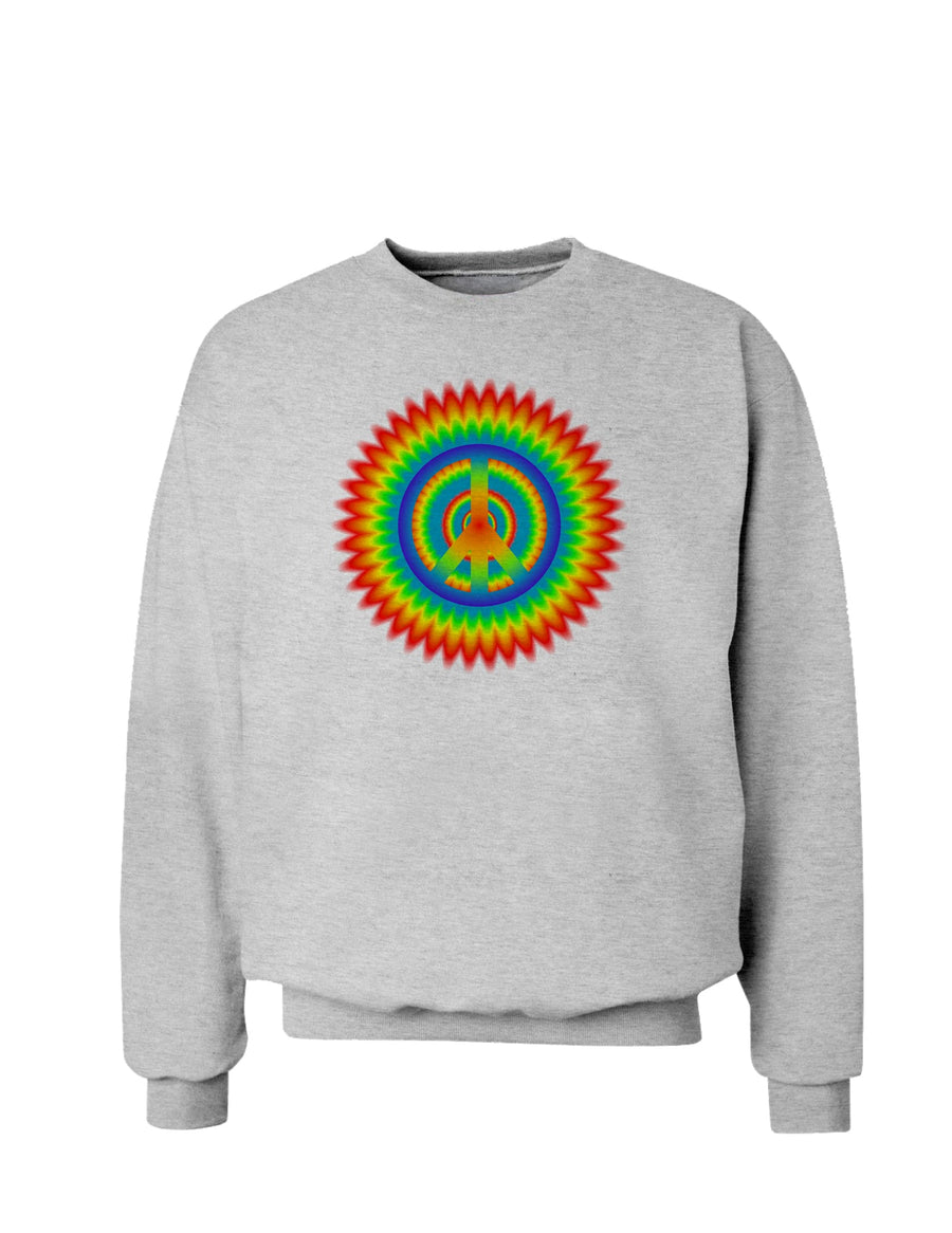 Psychedelic Peace Sweatshirt-Sweatshirts-TooLoud-White-Small-Davson Sales