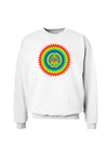 Psychedelic Peace Sweatshirt-Sweatshirts-TooLoud-White-Small-Davson Sales