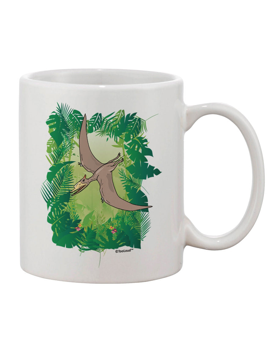 Pterosaurs - Exquisite 11 oz Coffee Mug without Name Imprint by TooLoud-11 OZ Coffee Mug-TooLoud-White-Davson Sales