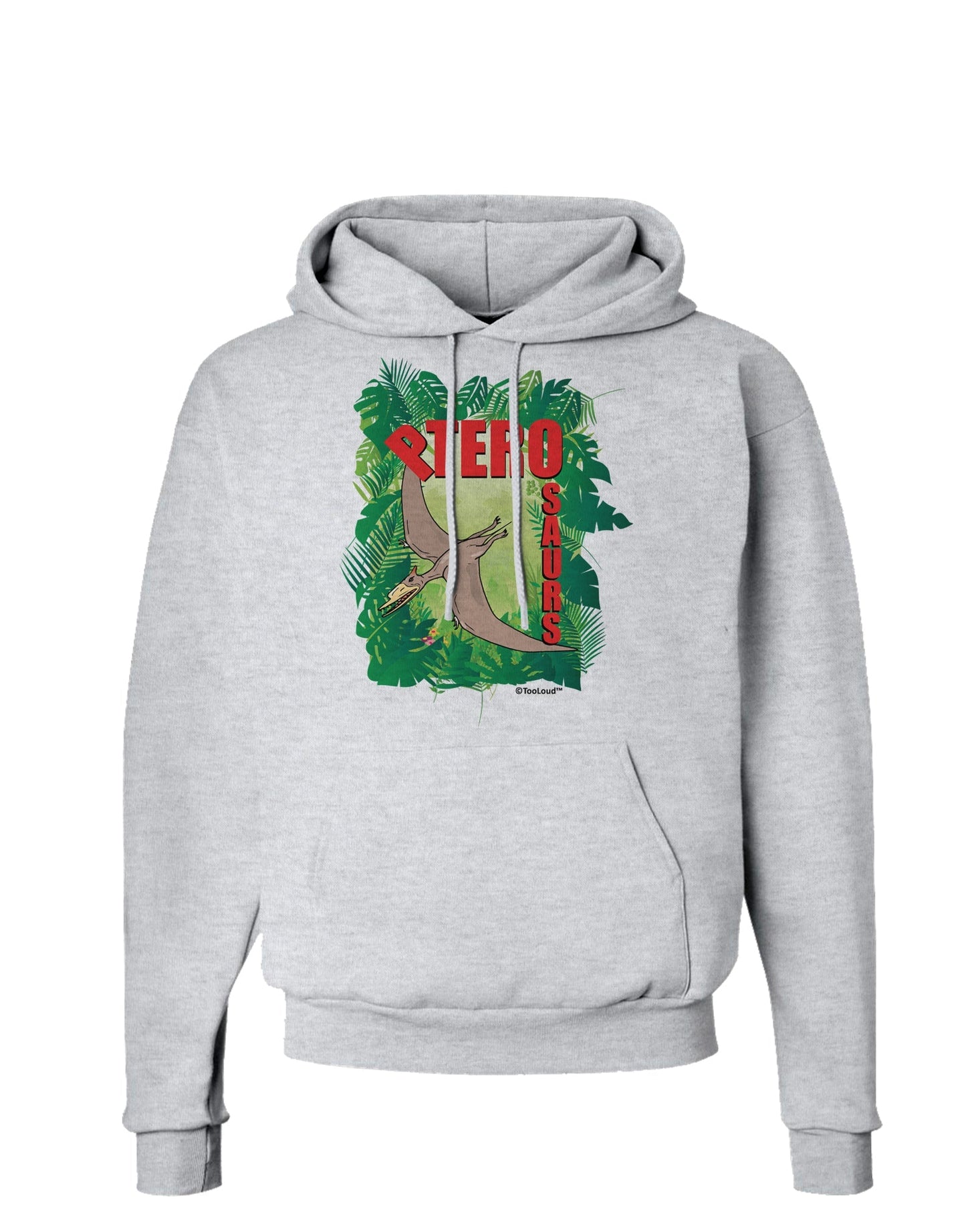 Pterosaurs - With Name Hoodie Sweatshirt by TooLoud-Hoodie-TooLoud-AshGray-Small-Davson Sales