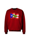 Puerto Rico Coqui Adult Dark Sweatshirt-Sweatshirts-TooLoud-Deep-Red-Small-Davson Sales