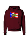 Puerto Rico Coqui Dark Hoodie Sweatshirt-Hoodie-TooLoud-Maroon-Small-Davson Sales